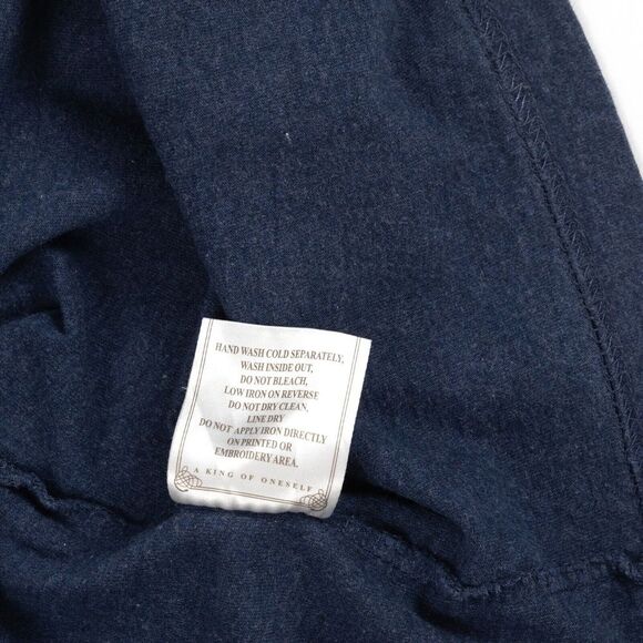 AKOO Short Sleeve Astronaut Graphic T-Shirt Men's‎ Navy Logo Medium EUC - Picture 9 of 10